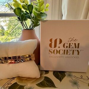 Bomb Party Gem Society Exclusive Gold Bangle Bracelets